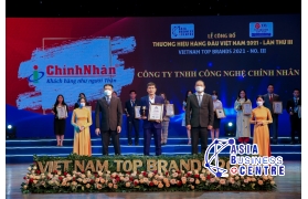 Công ty TNHH Công nghệ Chính Nhân đạt danh hiệu TOP 50 Thương hiệu hàng đầu Việt Nam – 2021.
